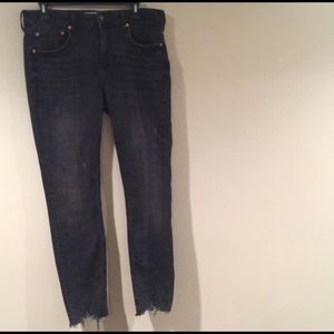 Zara jeans grey black